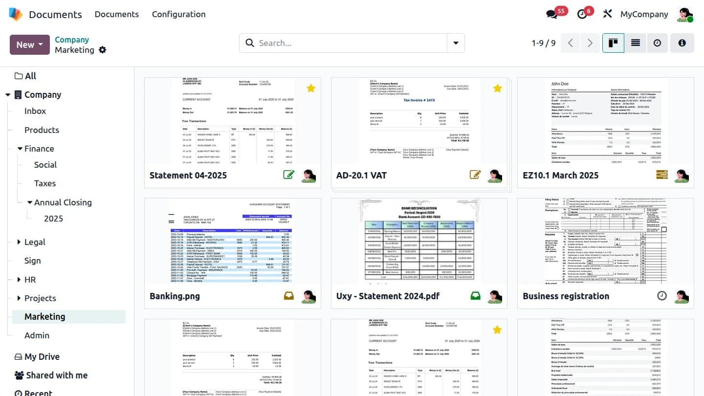 Secure Document Workspace Mockup