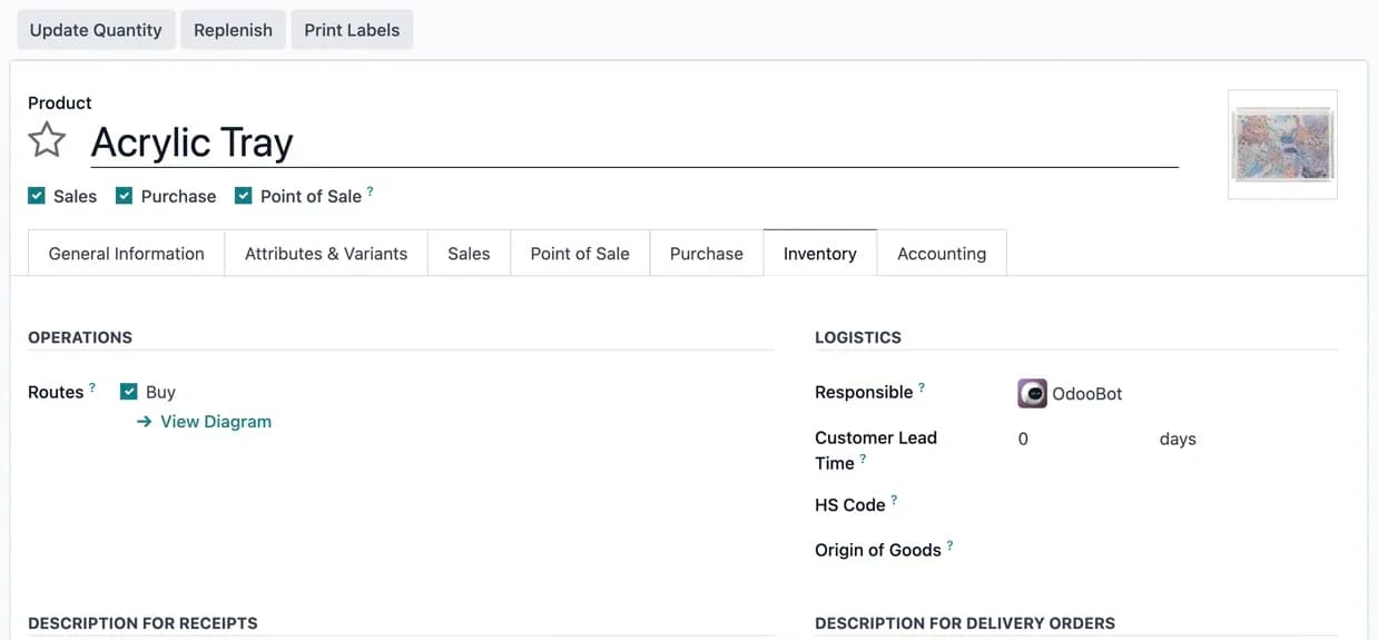 Real-time stock tracking