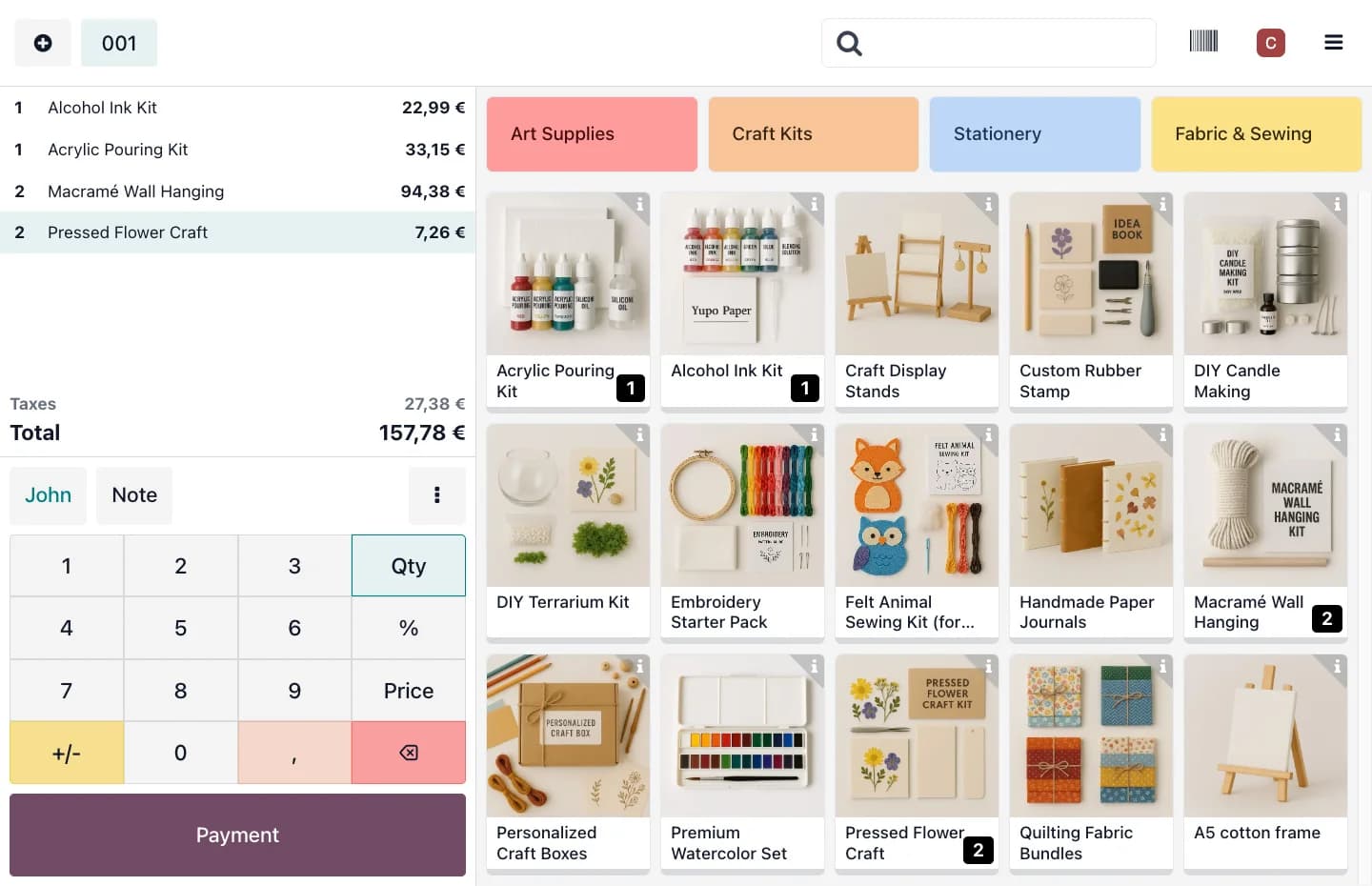 All-in-one POS Interface