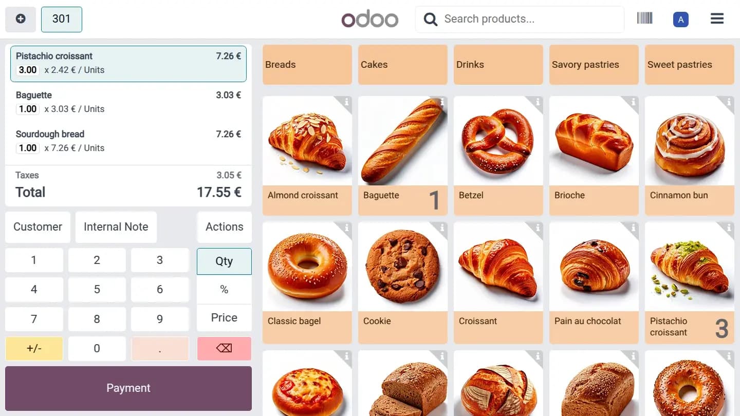 Bakery POS Shop Sales