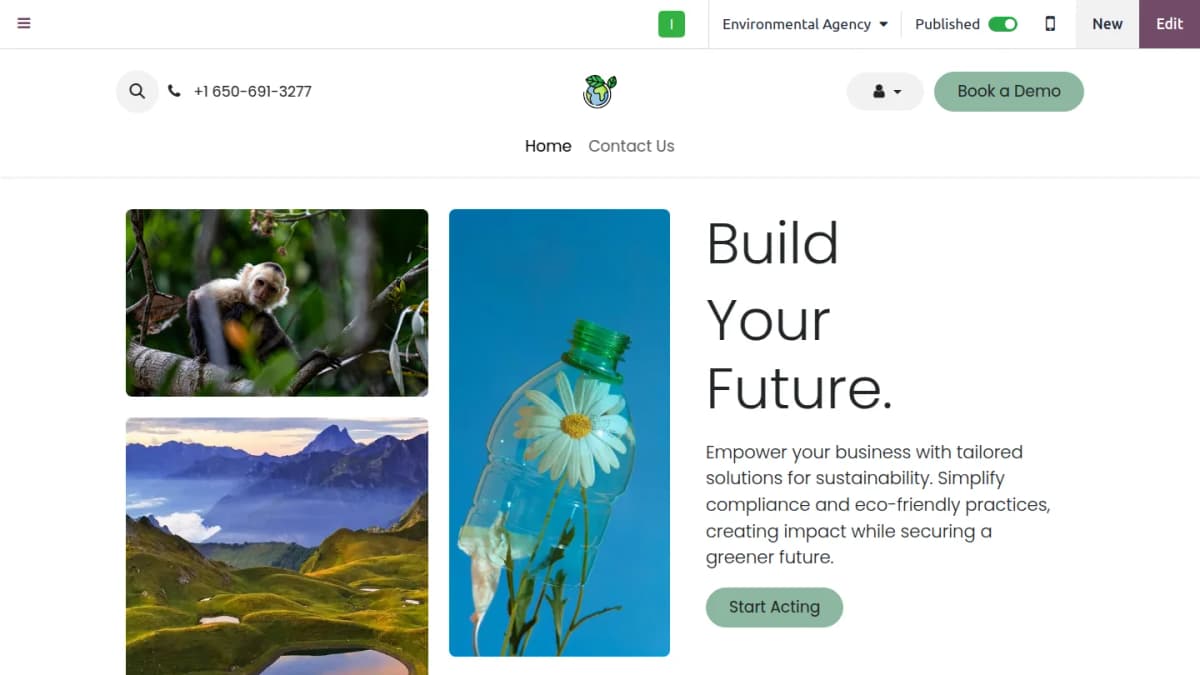 Website with appointment booking