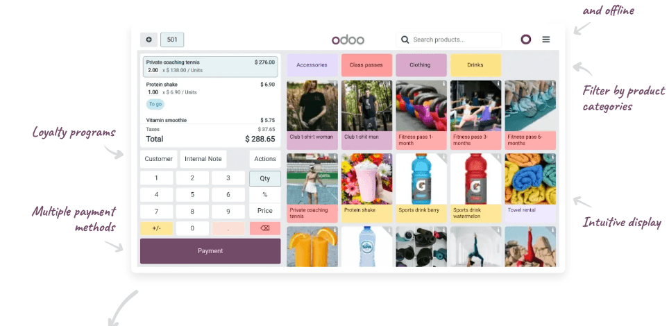 Max out on extra sales Point of Sale interface