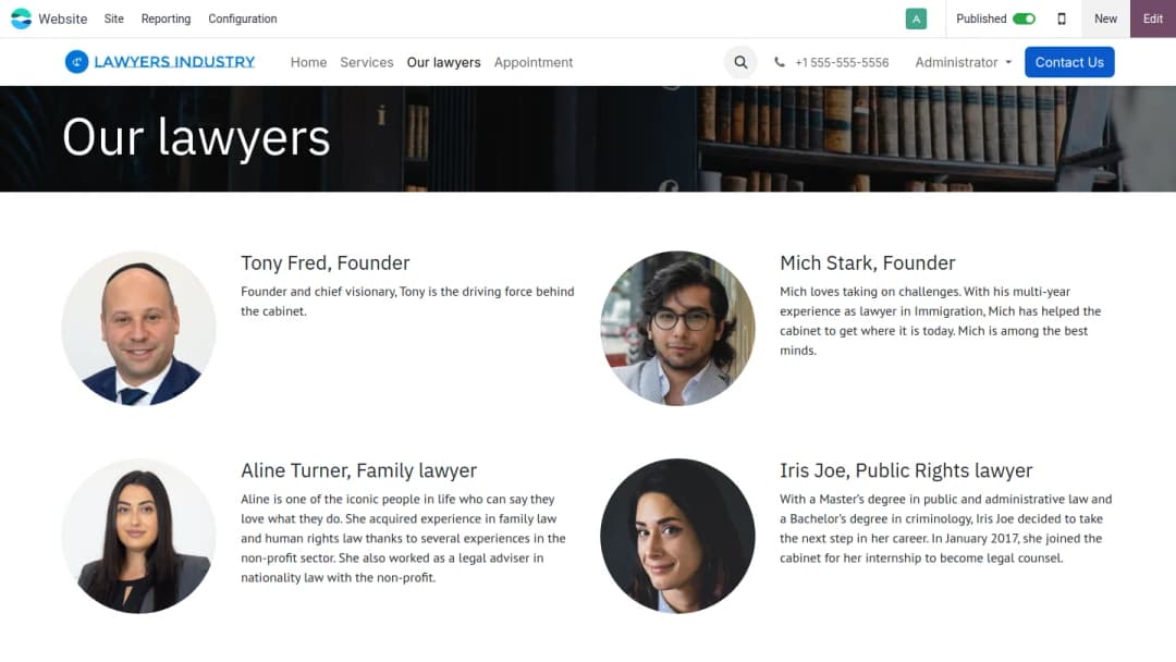 Lawyers Directory Mockup