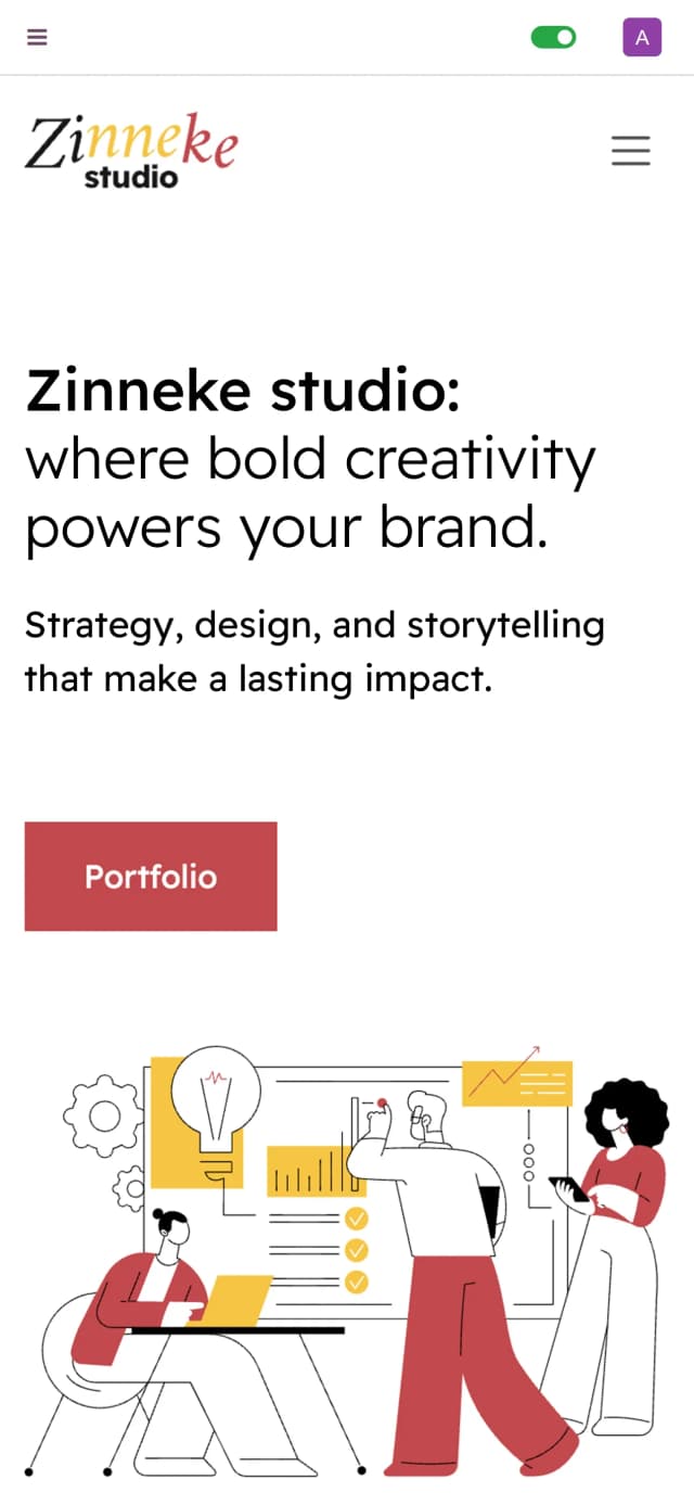 Marketing Website Mobile