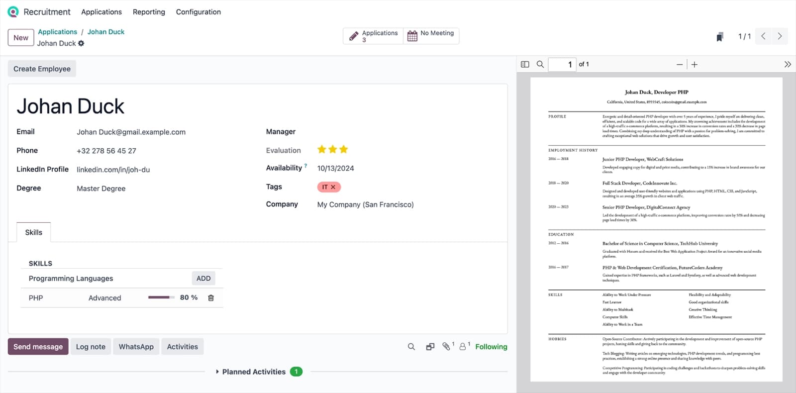 Efficiently Manage Talent Pool